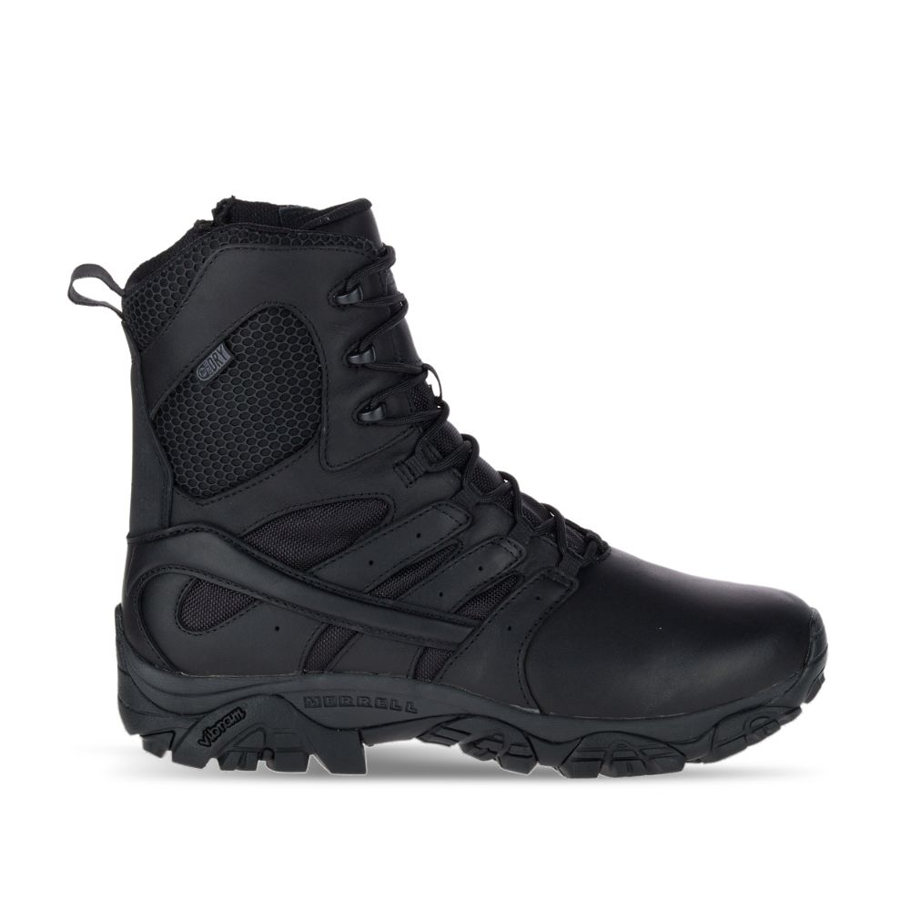 Merrel Moa 8" Tactica ResponsWaterproo Boots Wid Widt Black