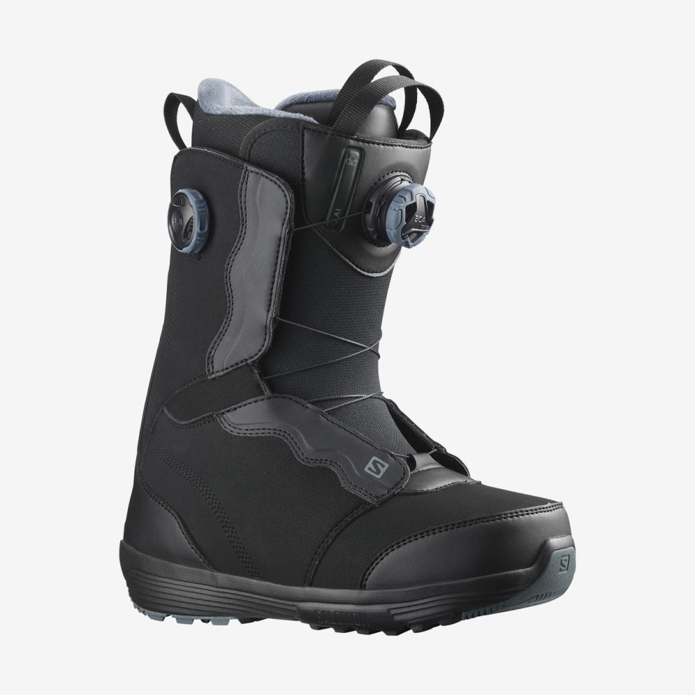 Salomon IVY BOA - Black / Black / Stormy Weather