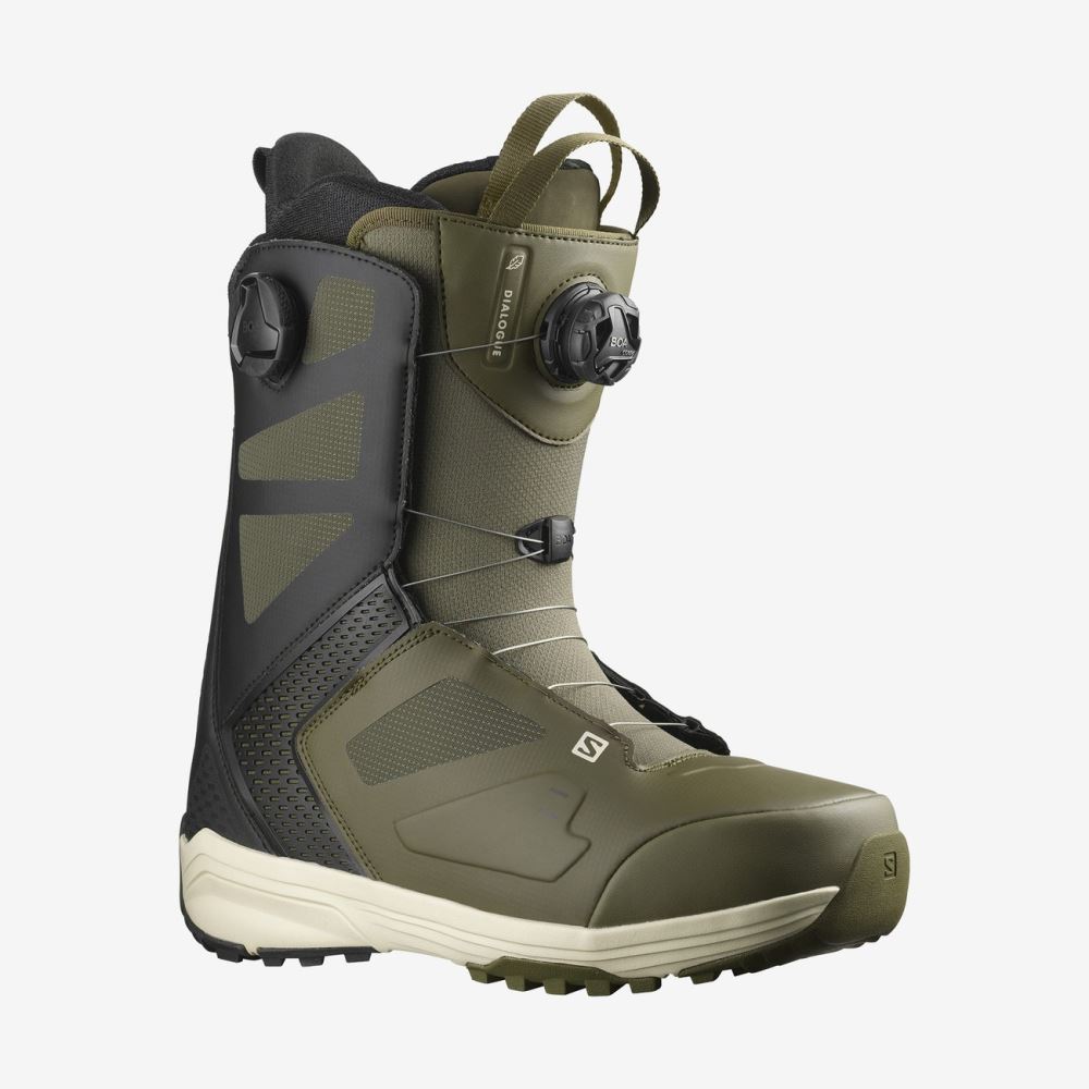 Salomon DIALOGUE DUAL BOA - Olive Night / Black / Vetiver