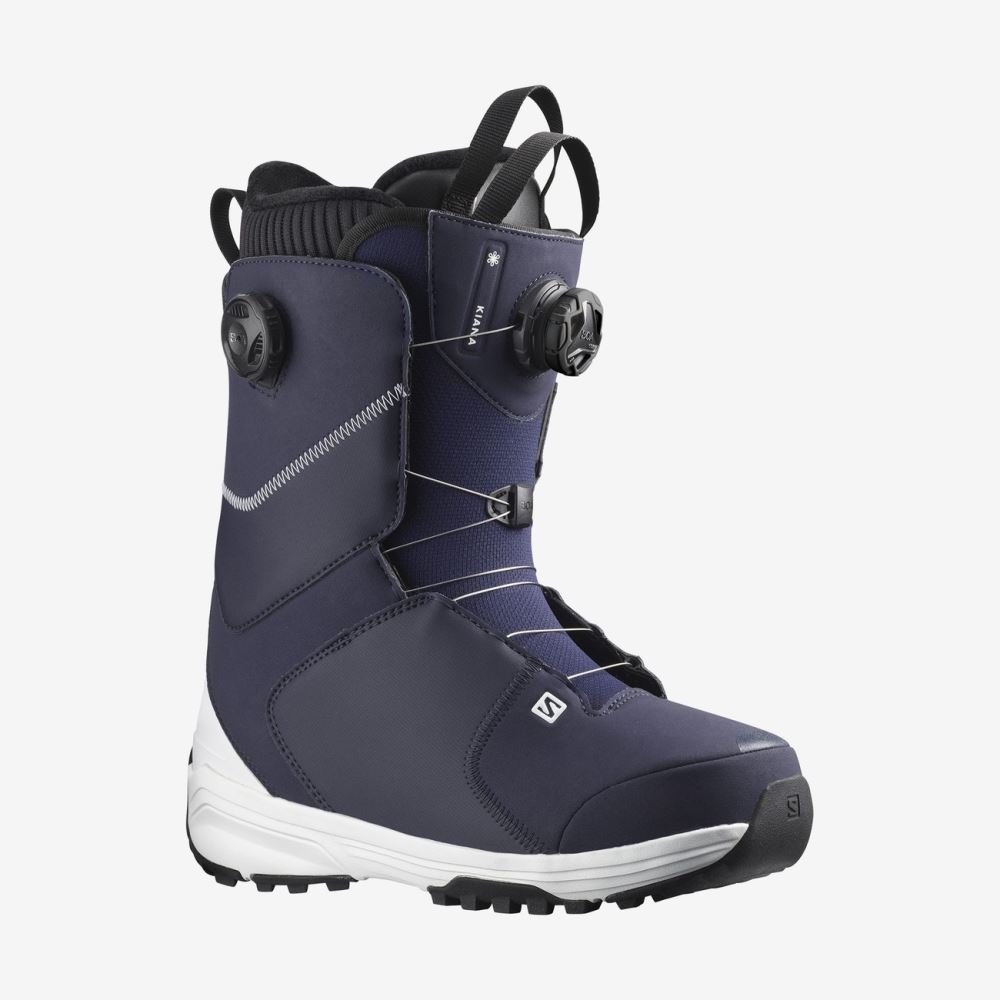 Salomon KIANA DUAL BOA - Evening Blue / Evening Blue / White