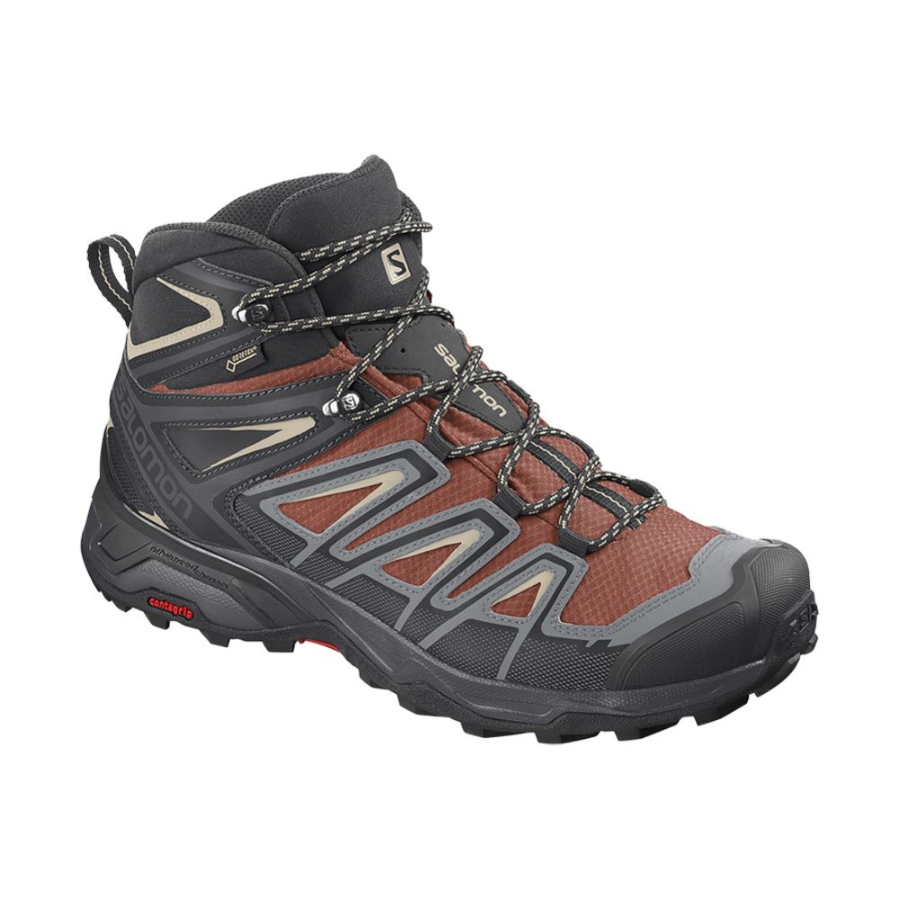 Salomon X Ultra 3 Mid Gtx - Burnt Brick/Black/Bleached Sand