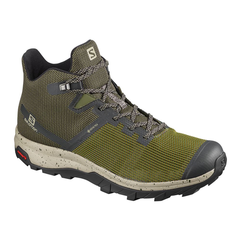 Salomon Outline Prism Mid Gtx - Olive Night/Black/Vintage Kaki