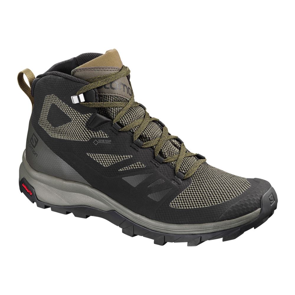 Salomon Outline Mid Gtx - Black/Beluga/Capers