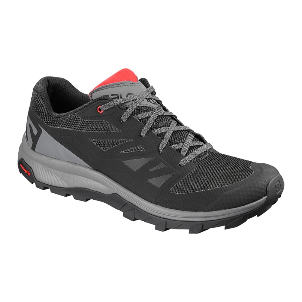 Salomon Outline - Black/Quiet Shade/High Risk Red