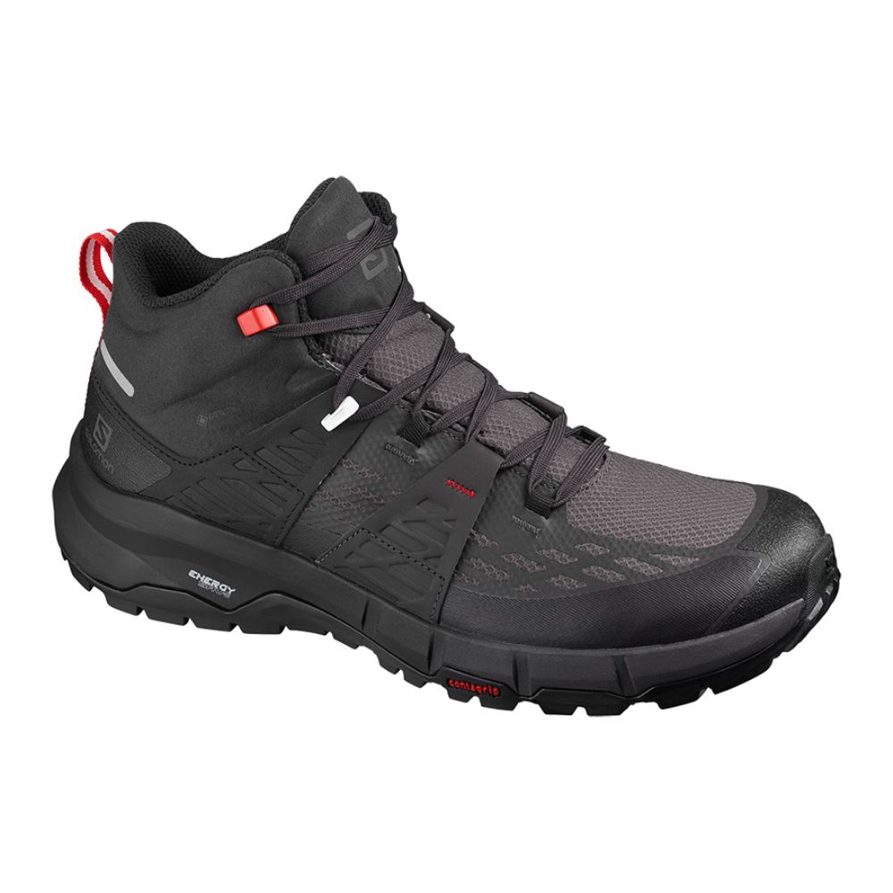 Salomon Odyssey Mid Gtx - Black/Shale/High Risk Red