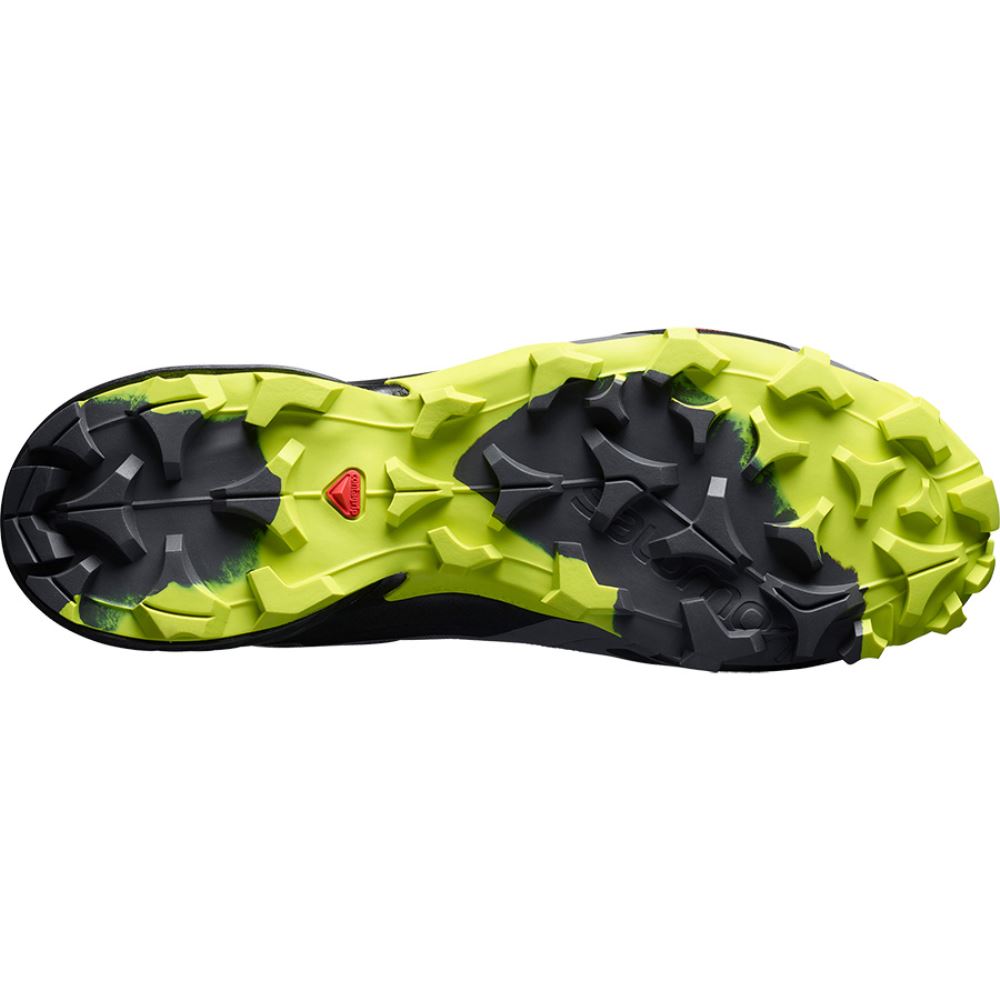 Salomon Cross Hike Mid Gtx - Magnet/Black/Lime Punch - Click Image to Close