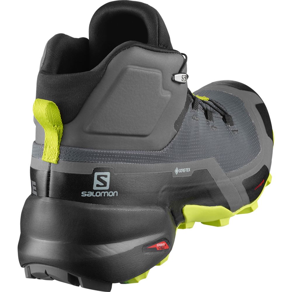 Salomon Cross Hike Mid Gtx - Magnet/Black/Lime Punch