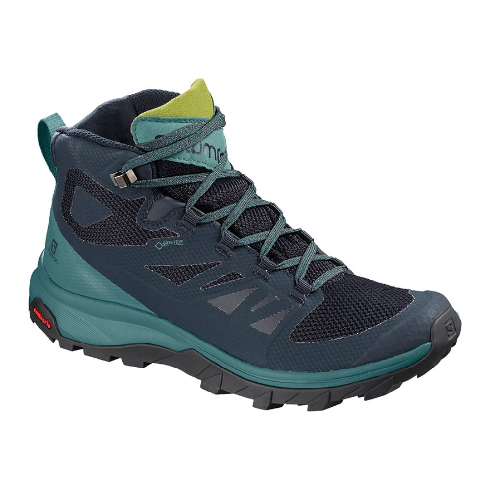 Salomon Outline Mid Gtx W - Navy Blazer/Hydro/Guacamole