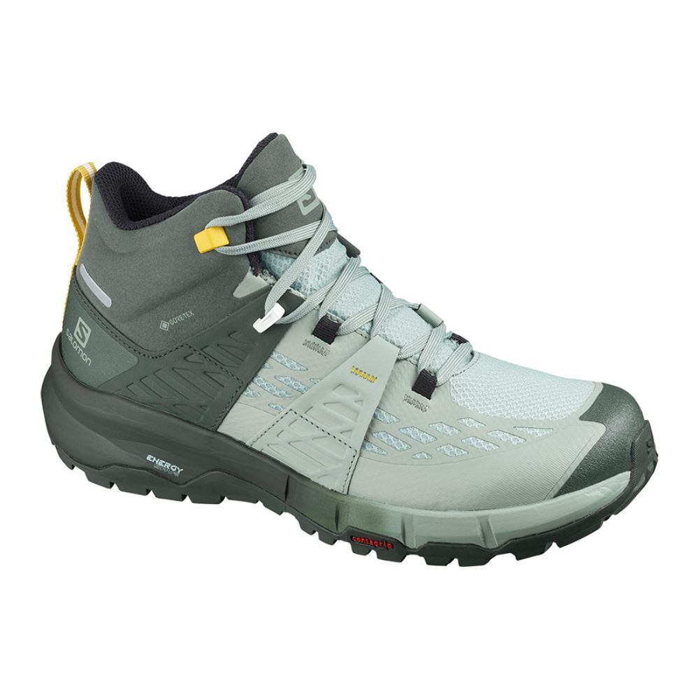 Salomon Odyssey Mid Gtx W - Urban Chic/Green Milieu/Sulphur