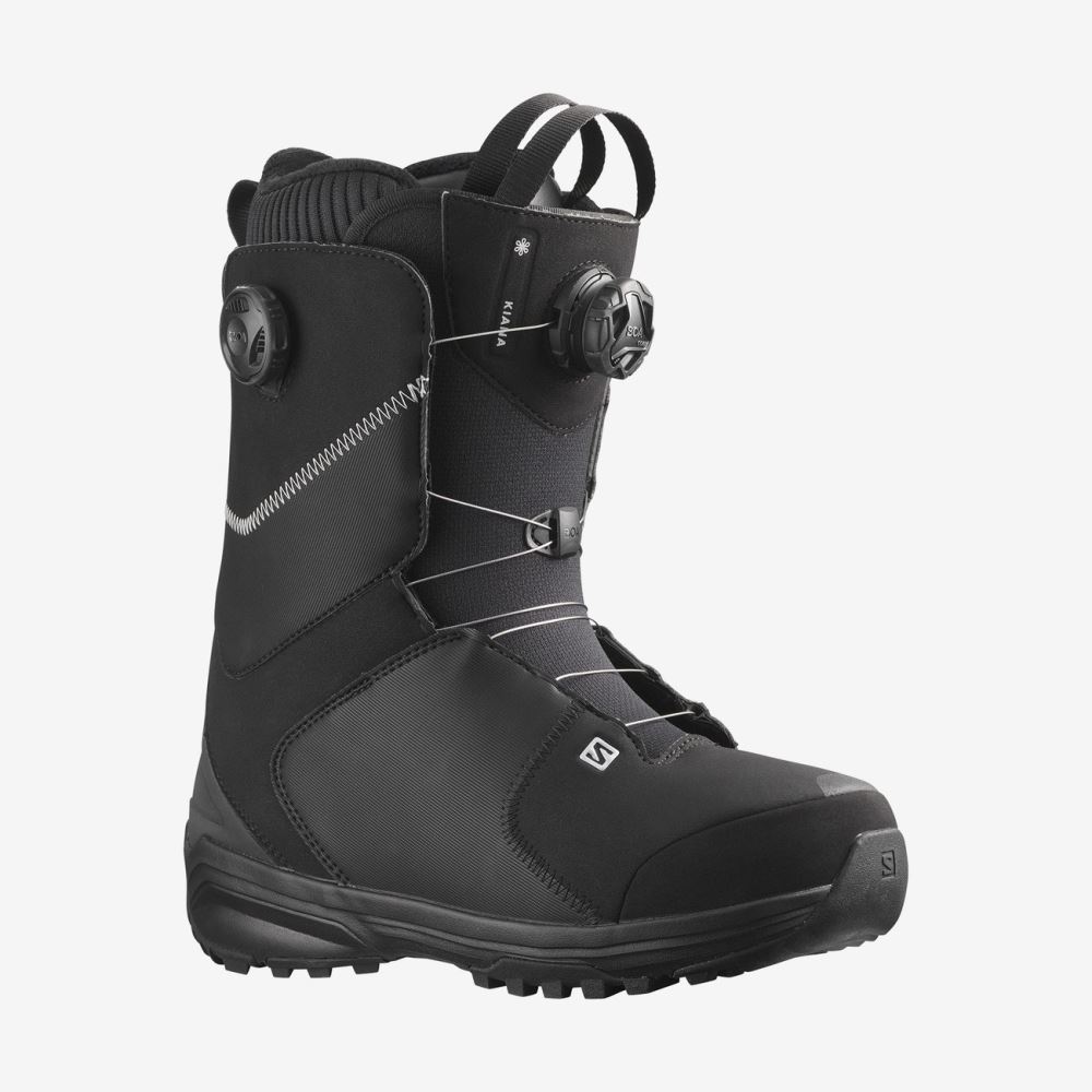 Salomon KIANA DUAL BOA - Black / Black / Silver