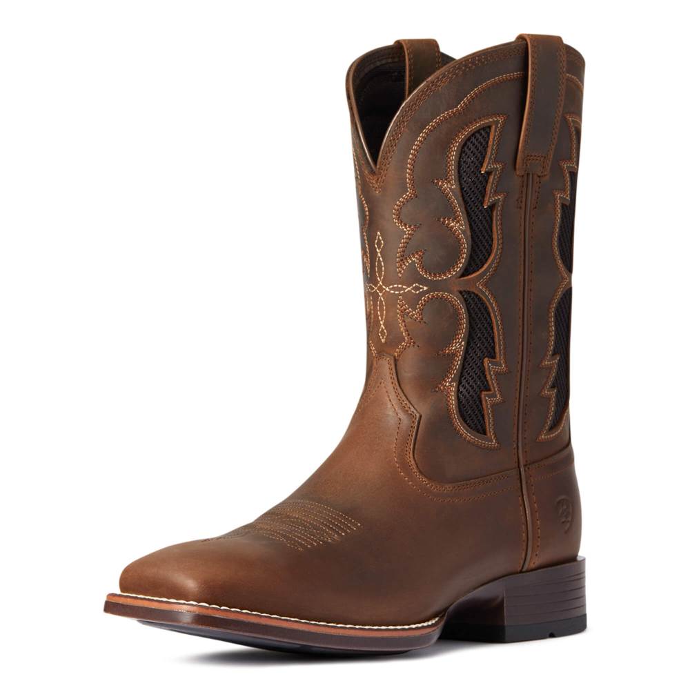 Ariat Dash VentTEK Ultra Western Boot - DISTRESSED BROWN