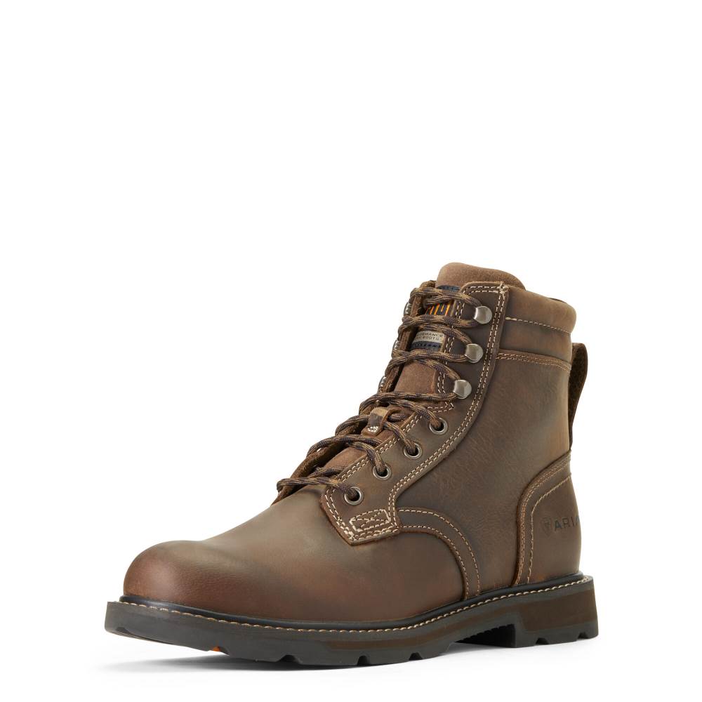 Ariat Groundbreaker 6" Work Boot - BROWN