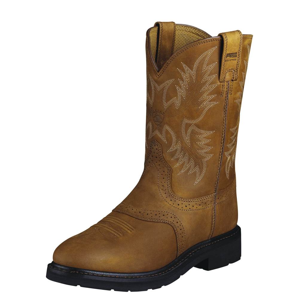 Ariat Sierra Saddle Work Boot - AGED BARK