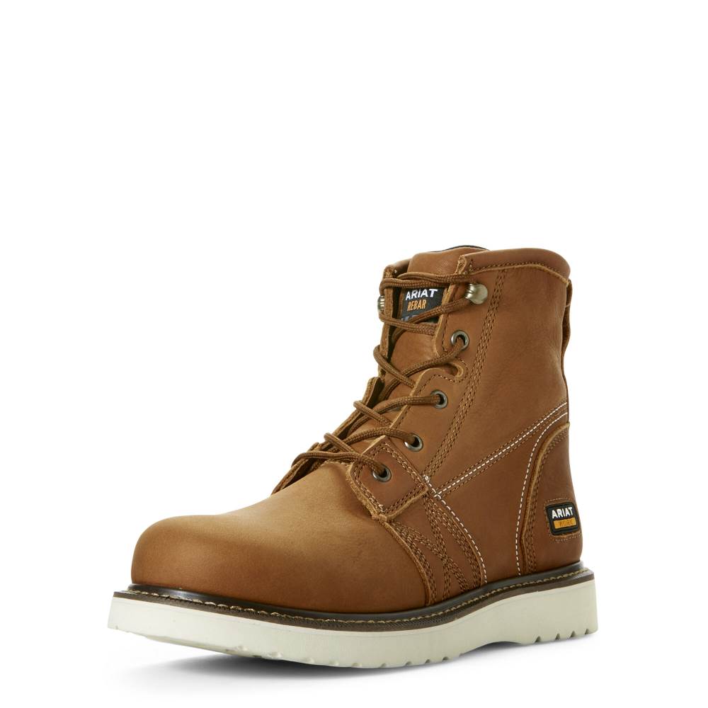 Ariat Rebar Wedge 6" Work Boot - GOLDEN GRIZZLY