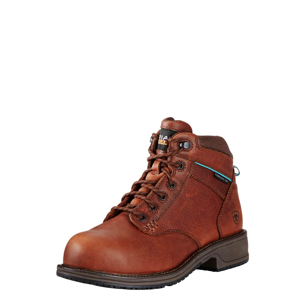 Ariat Casual Work Mid Lace SD Composite Toe Work Boot - NUTTY BROWN