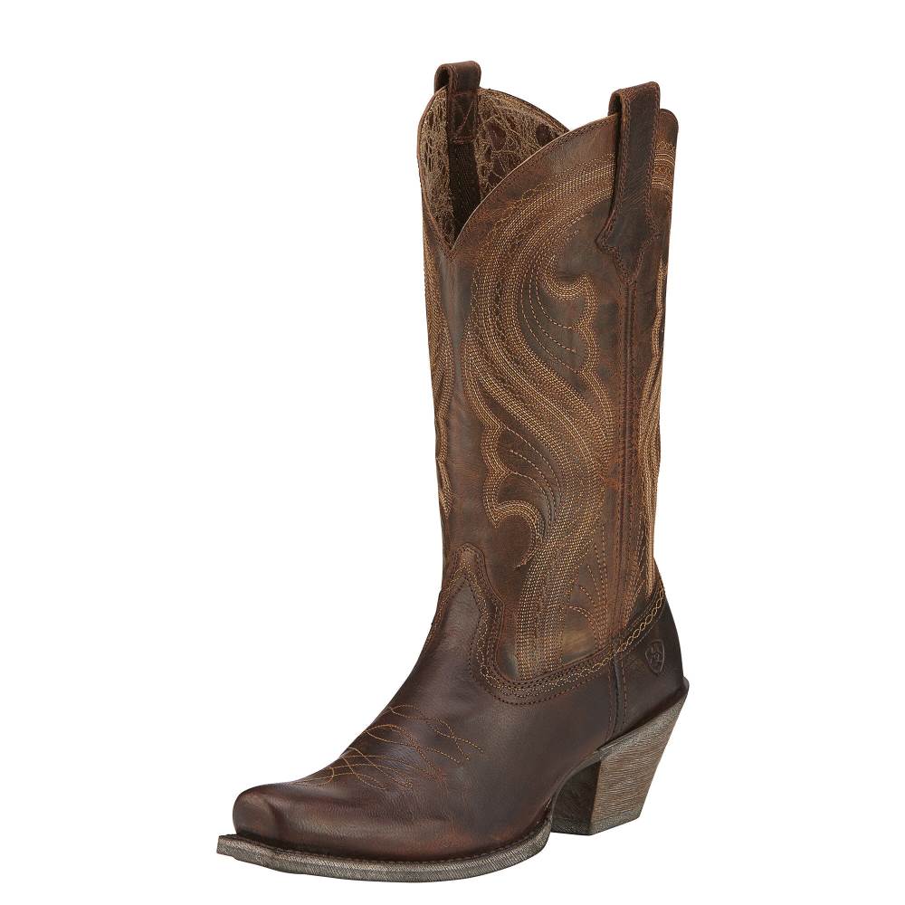 Ariat Lively Western Boot - SASSY BROWN