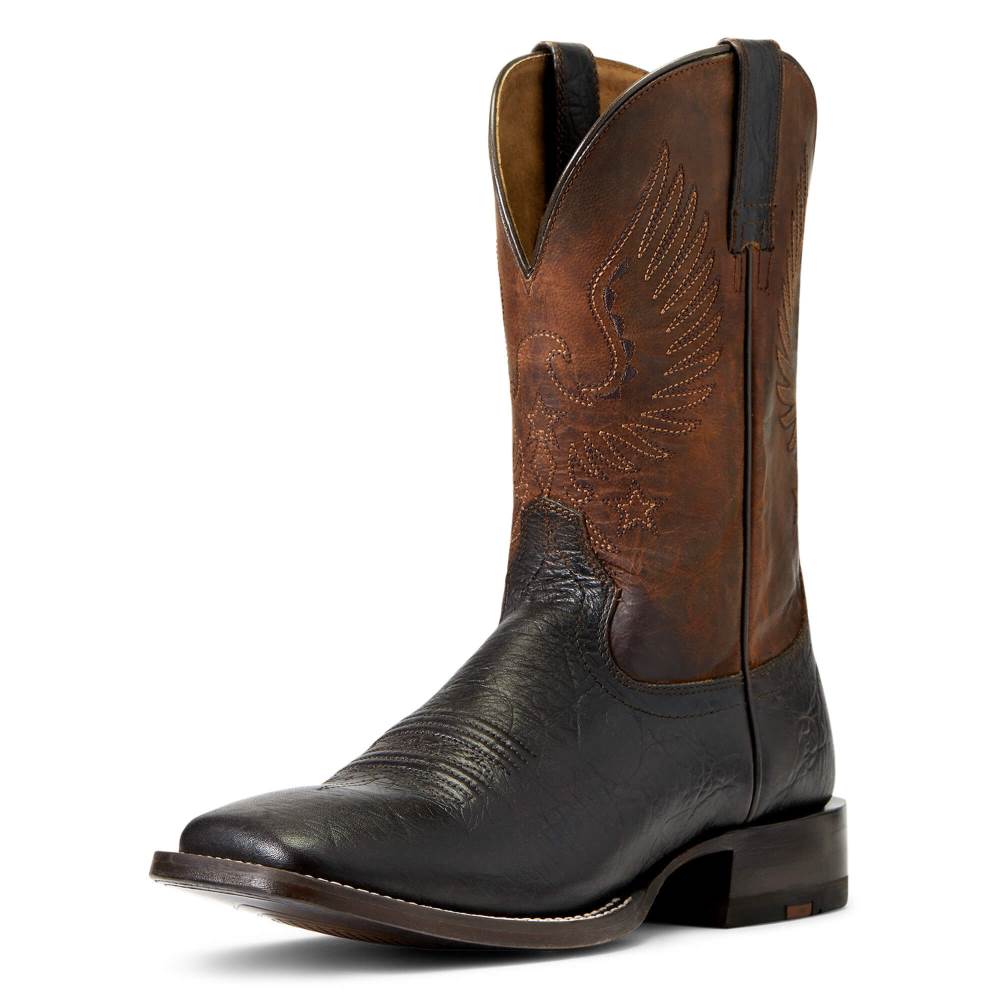 Ariat Circuit Eagle Western Boot - REAL BROWN
