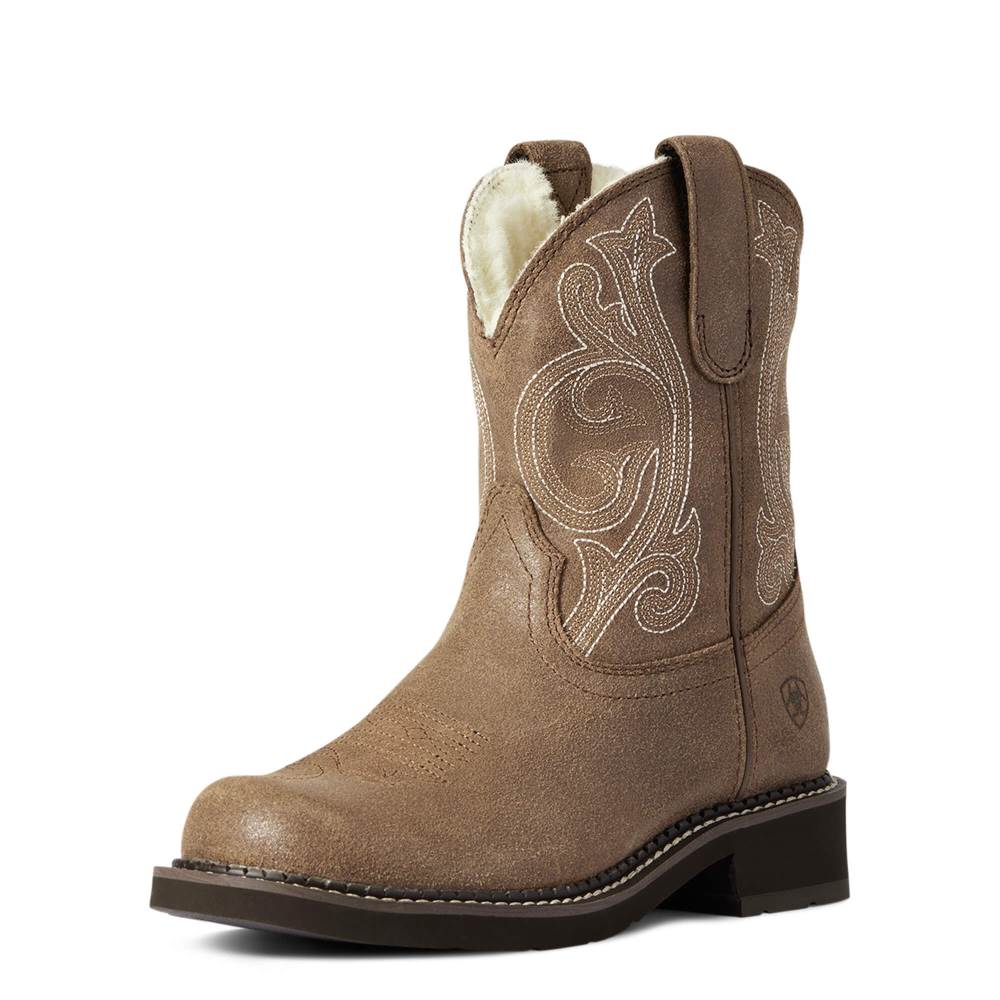 Ariat Fatbaby Cozy Western Boot - ASH BROWN