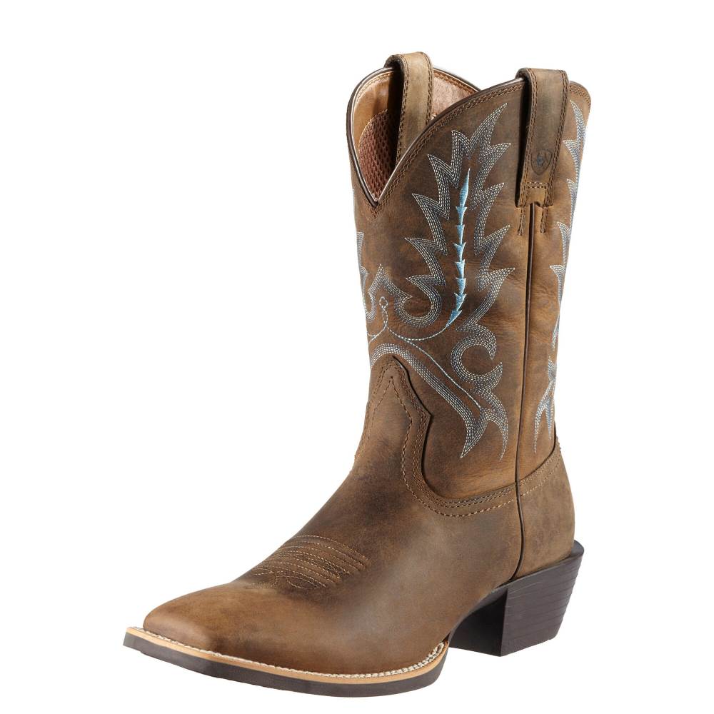 Ariat Sport Outfitter Western Boot - DISTRESSED BROWN