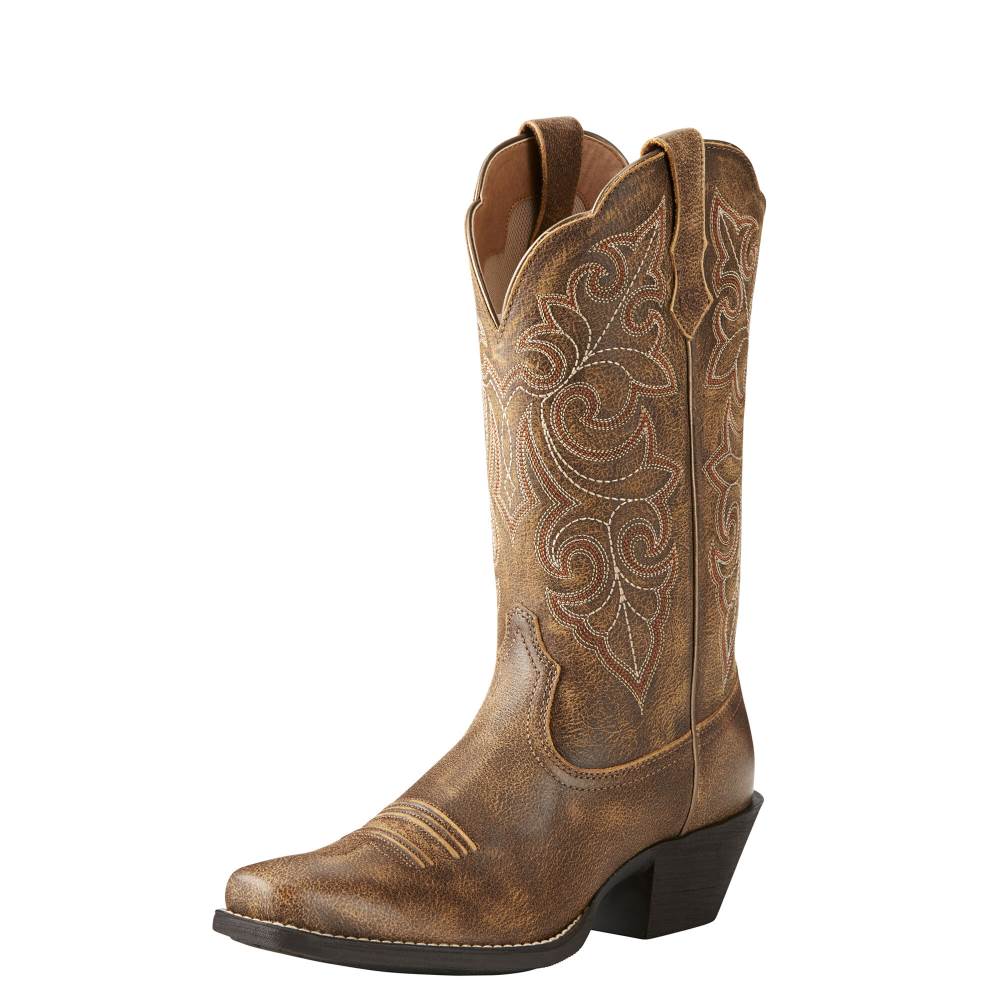 Ariat Round Up Square Toe Western Boot - VINTAGE BOMBER