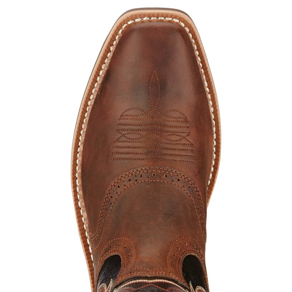 Ariat Heritage Roughstock Western Boot - BAR TOP BROWN