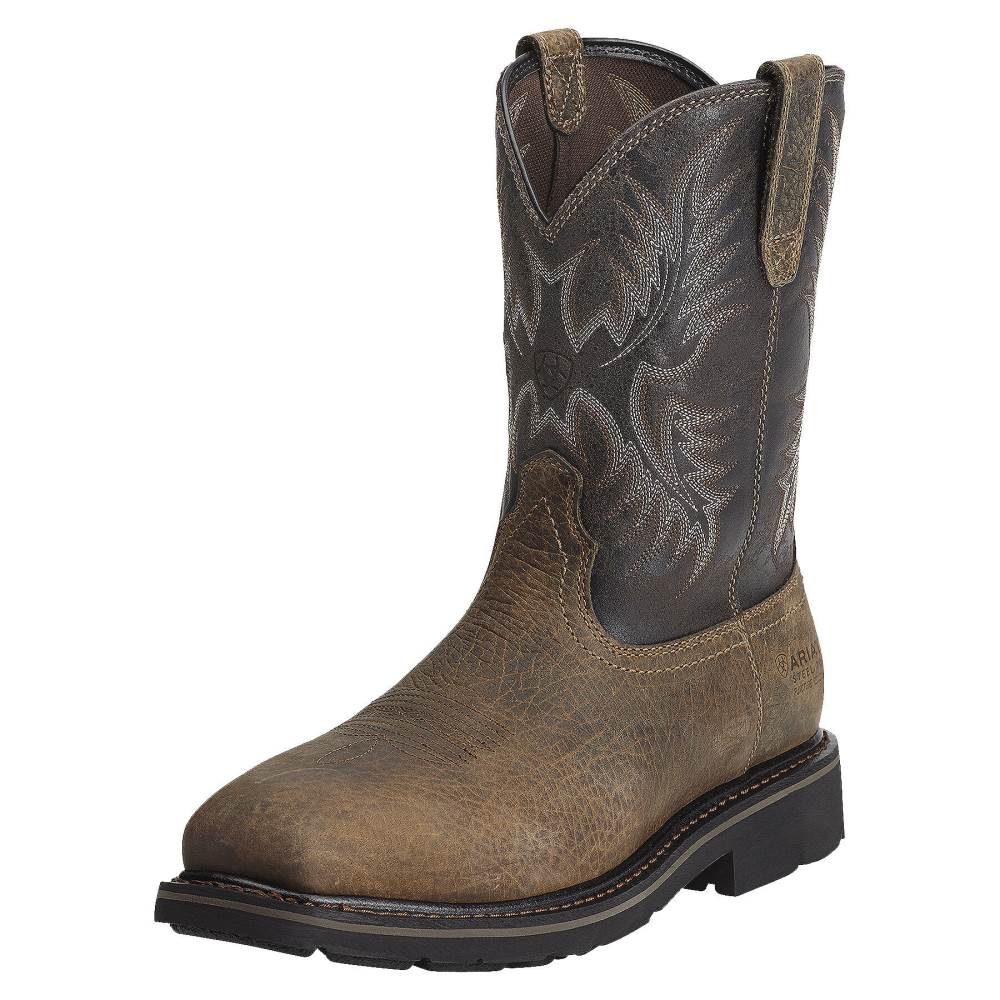 Ariat Sierra Puncture Resistant Steel Toe Work Boot - EARTH