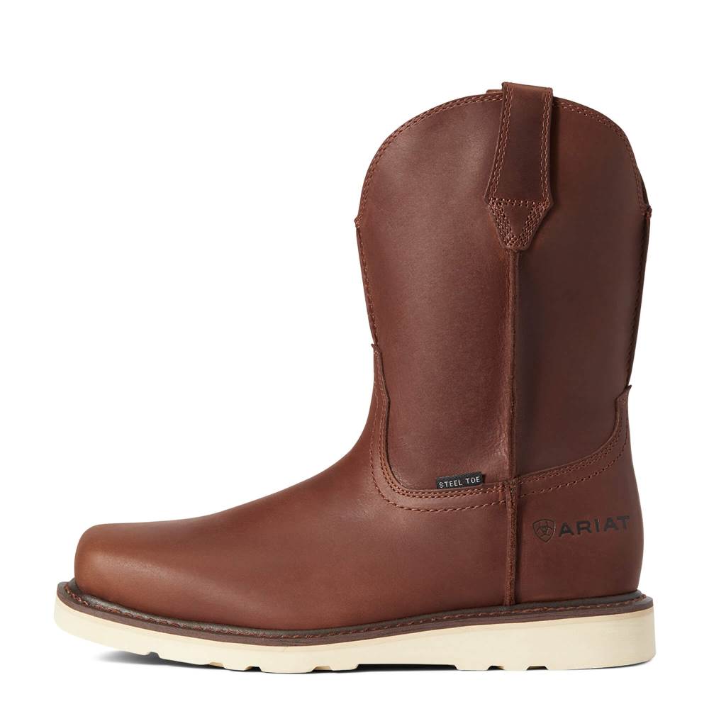 Ariat Rambler Wedge Steel Toe Work Boot - FOOTHILL BROWN