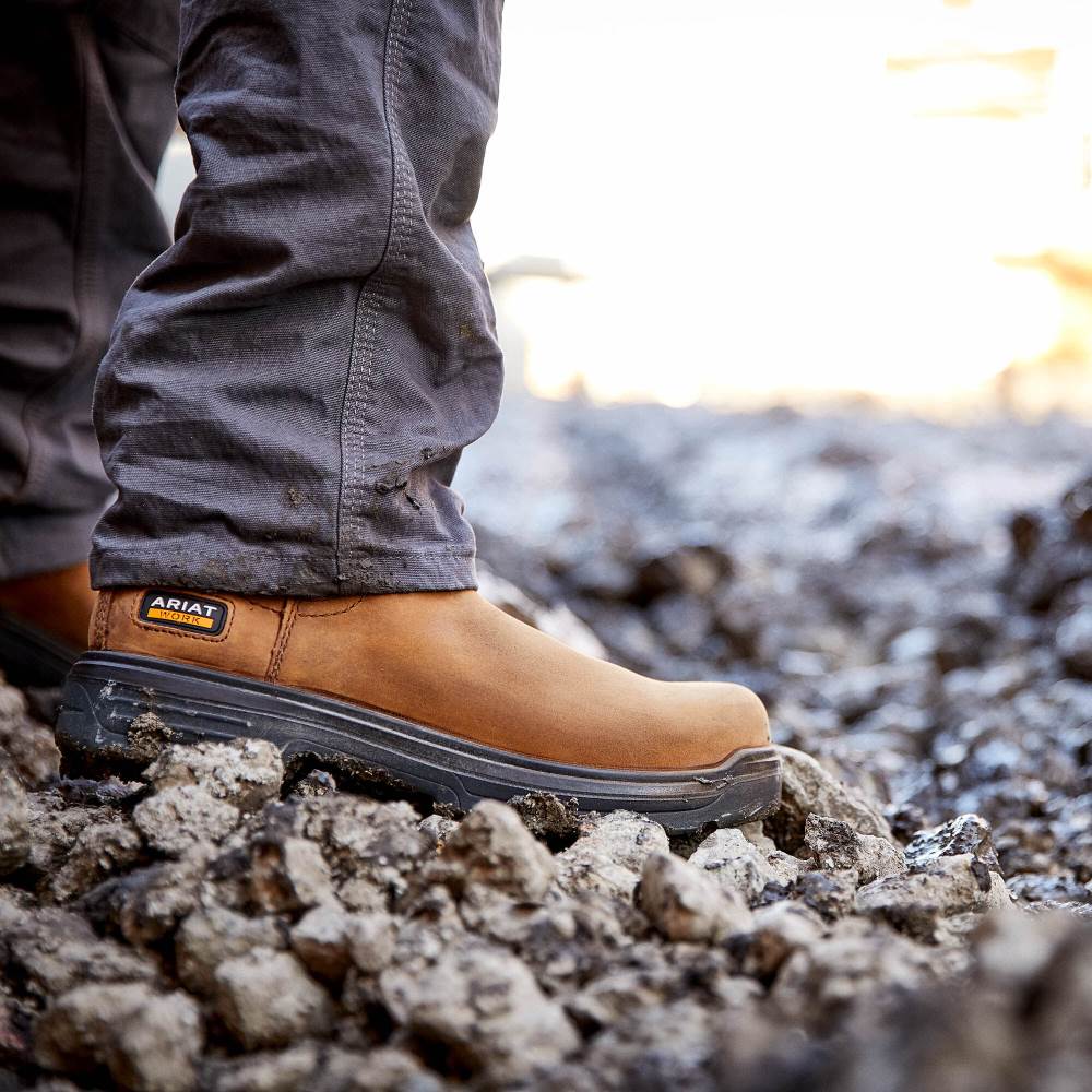 Ariat Turbo Chelsea Waterproof Carbon Toe Work Boot - AGED BARK