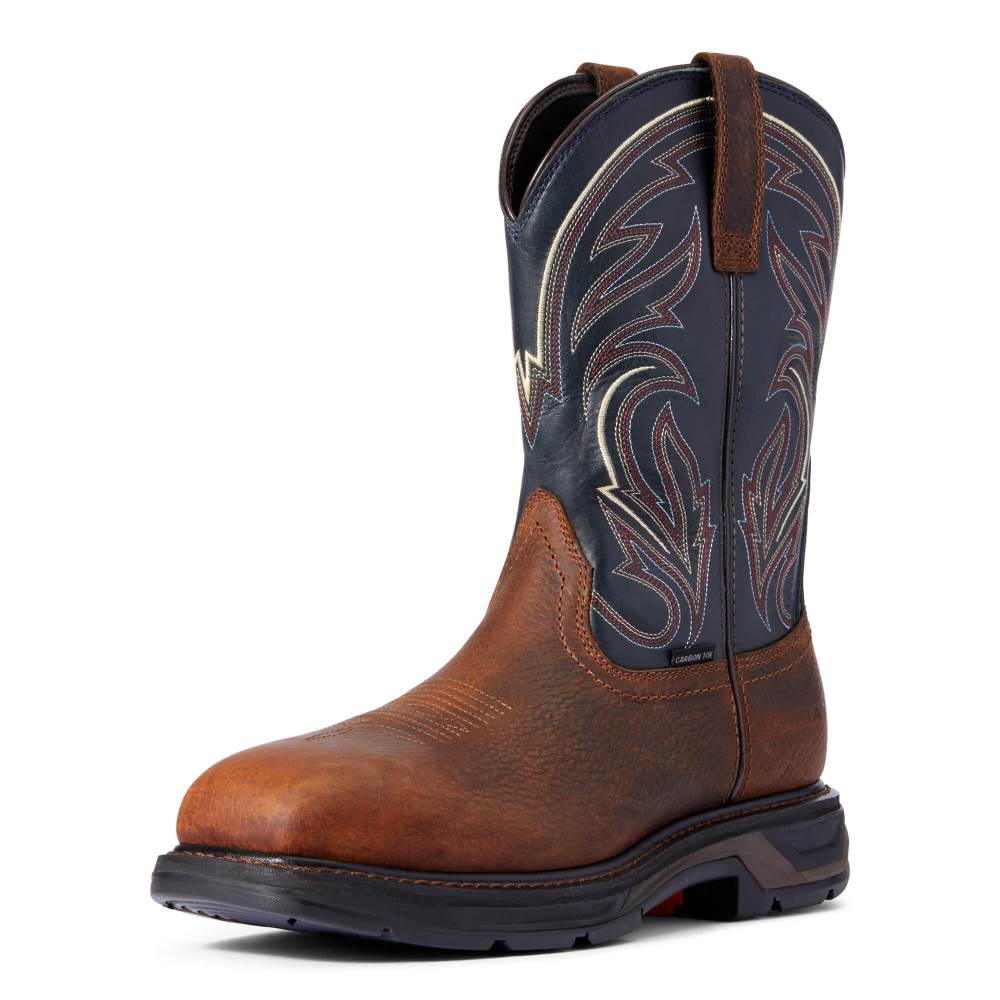 Ariat WorkHog XT Cottonwood Carbon Toe Work Boot - BROWN OILED ROWDY