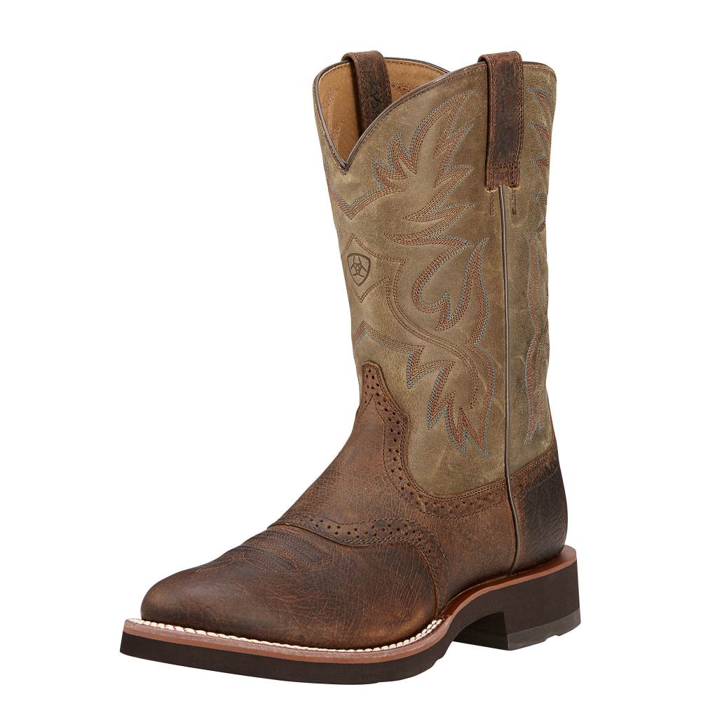 Ariat Heritage Crepe Western Boot - EARTH