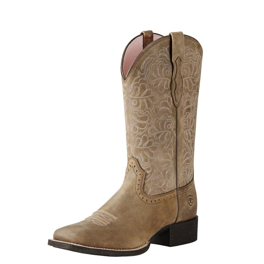 Ariat Round Up Remuda Western Boot - BROWN BOMBER