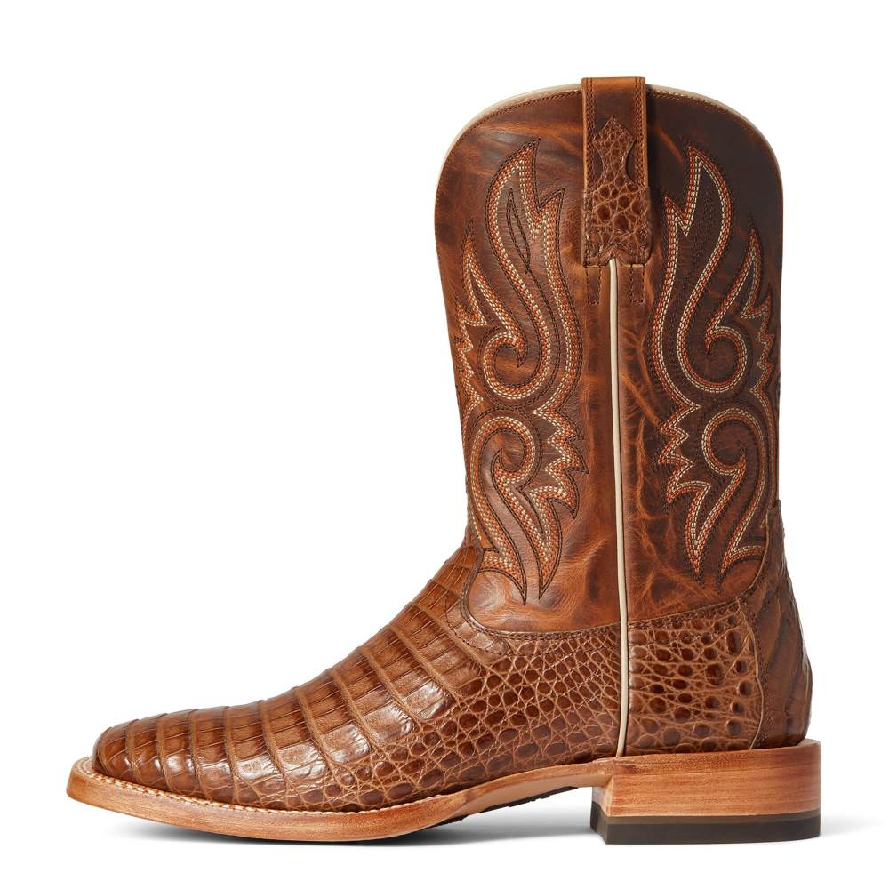 Ariat Relentless Denton Western Boot - NATURAL CAIMAN BELLY