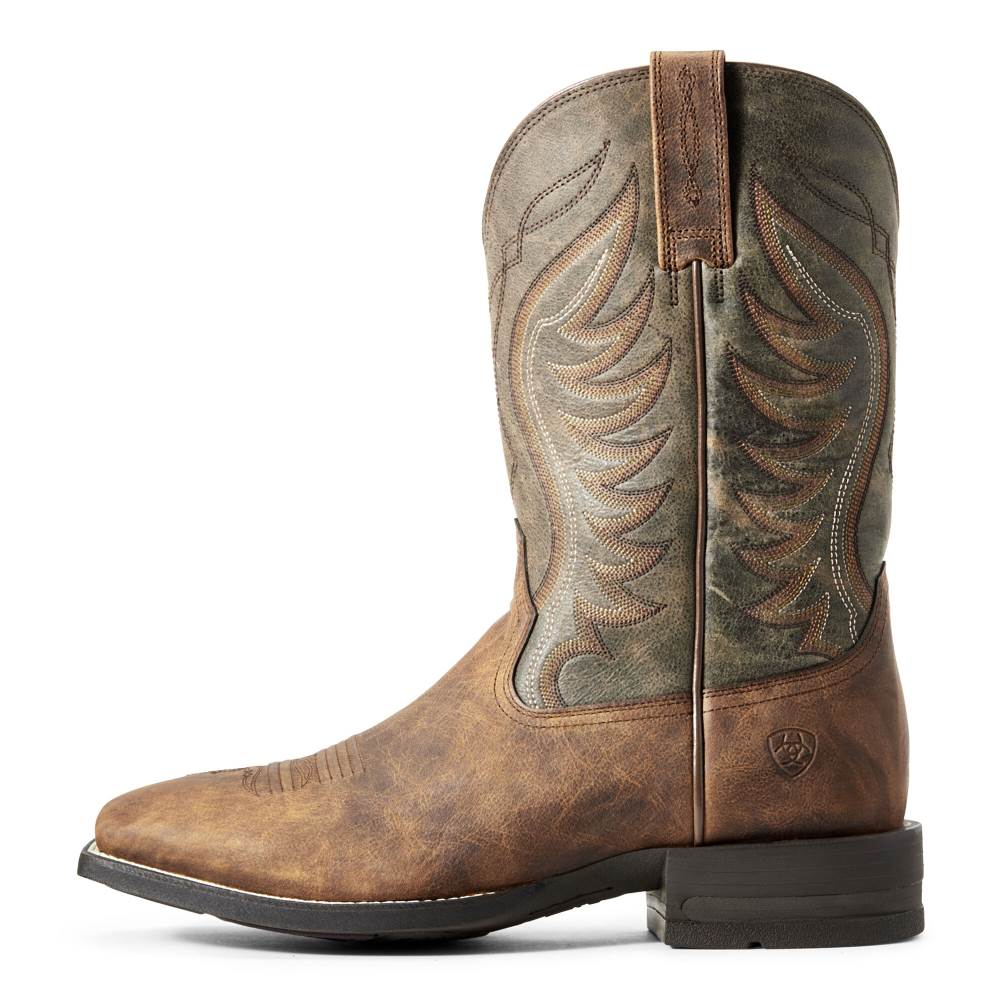 Ariat Amos Western Boot - SORREL CRUNCH