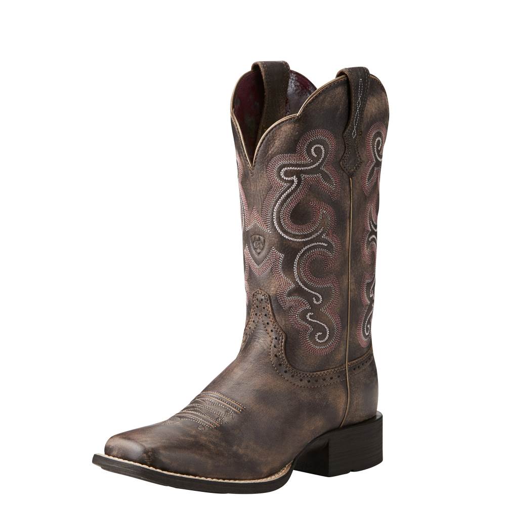 Ariat Quickdraw Western Boot - TACK ROOM CHOCOLATE