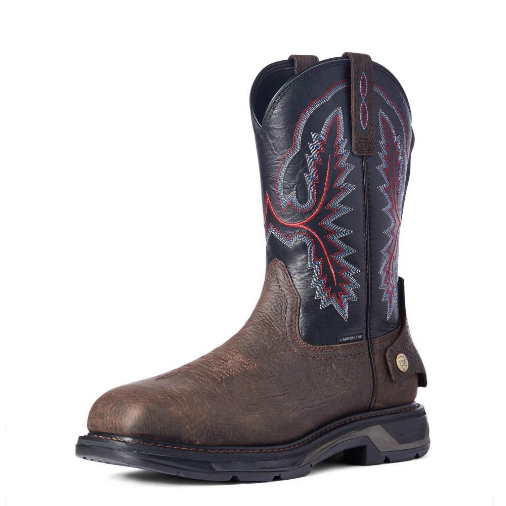 Ariat WorkHog XT EZ Zip Carbon Toe Work Boot - BRUIN BROWN
