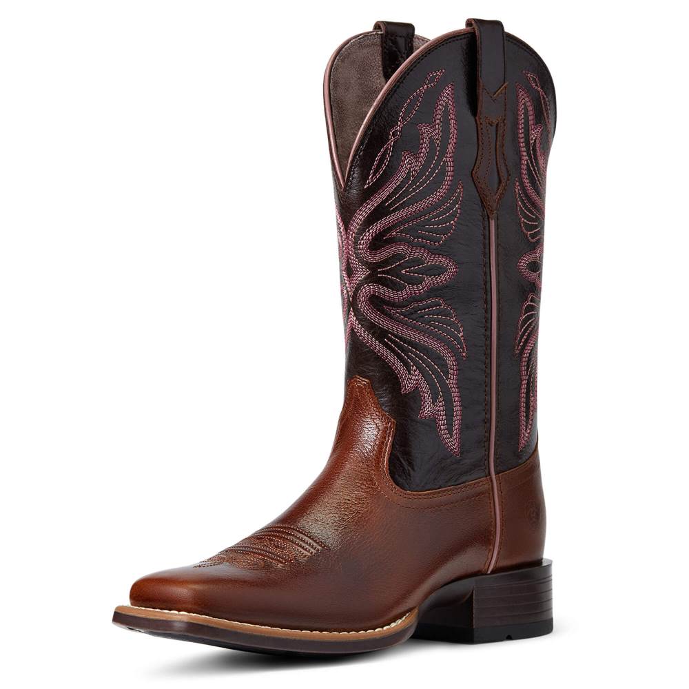 Ariat Edgewood Western Boot - DARK LUGGAGE