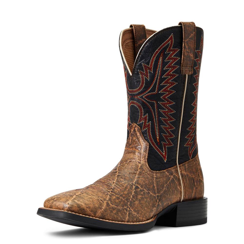 Ariat Sport Smokewagon Western Boot - GRIZZLY ELEPHANT PRINT