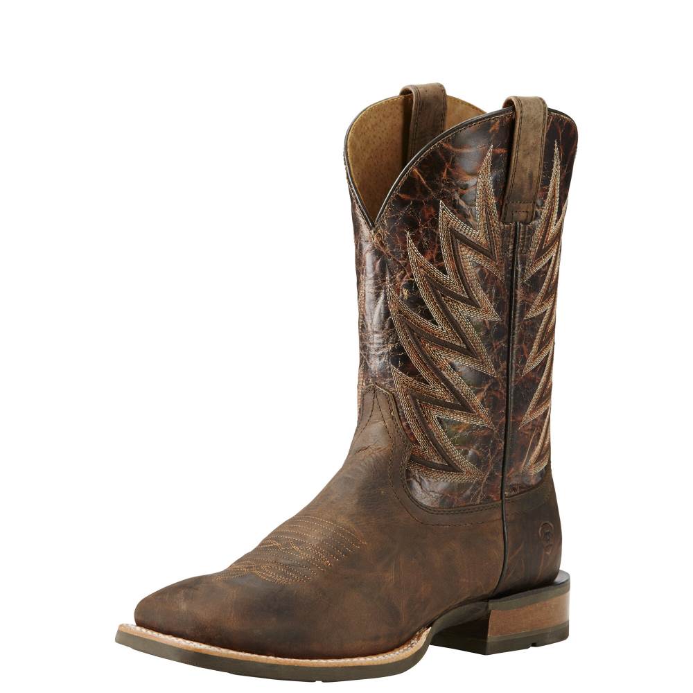 Ariat Challenger Western Boot - BRANDING IRON BROWN