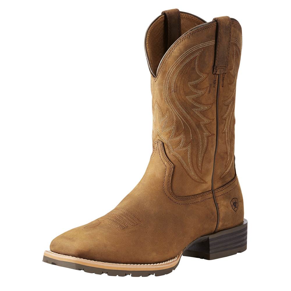 Ariat Hybrid Rancher Western Boot - DISTRESSED BROWN