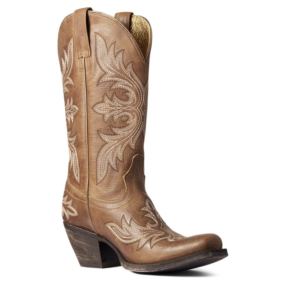Ariat Circuit Rosewood Western Boot - NATURAL TAN
