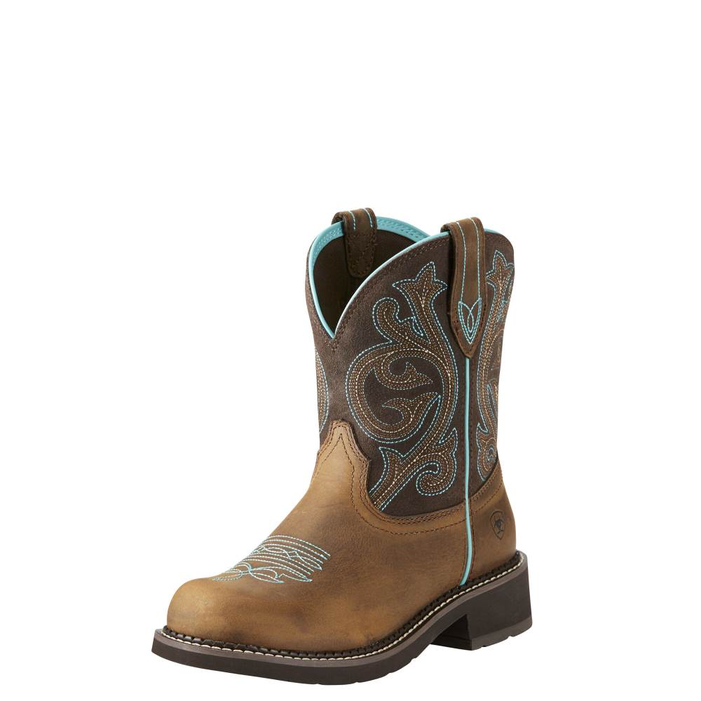 Ariat Fatbaby Heritage Western Boot - DISTRESSED BROWN/FUDGE