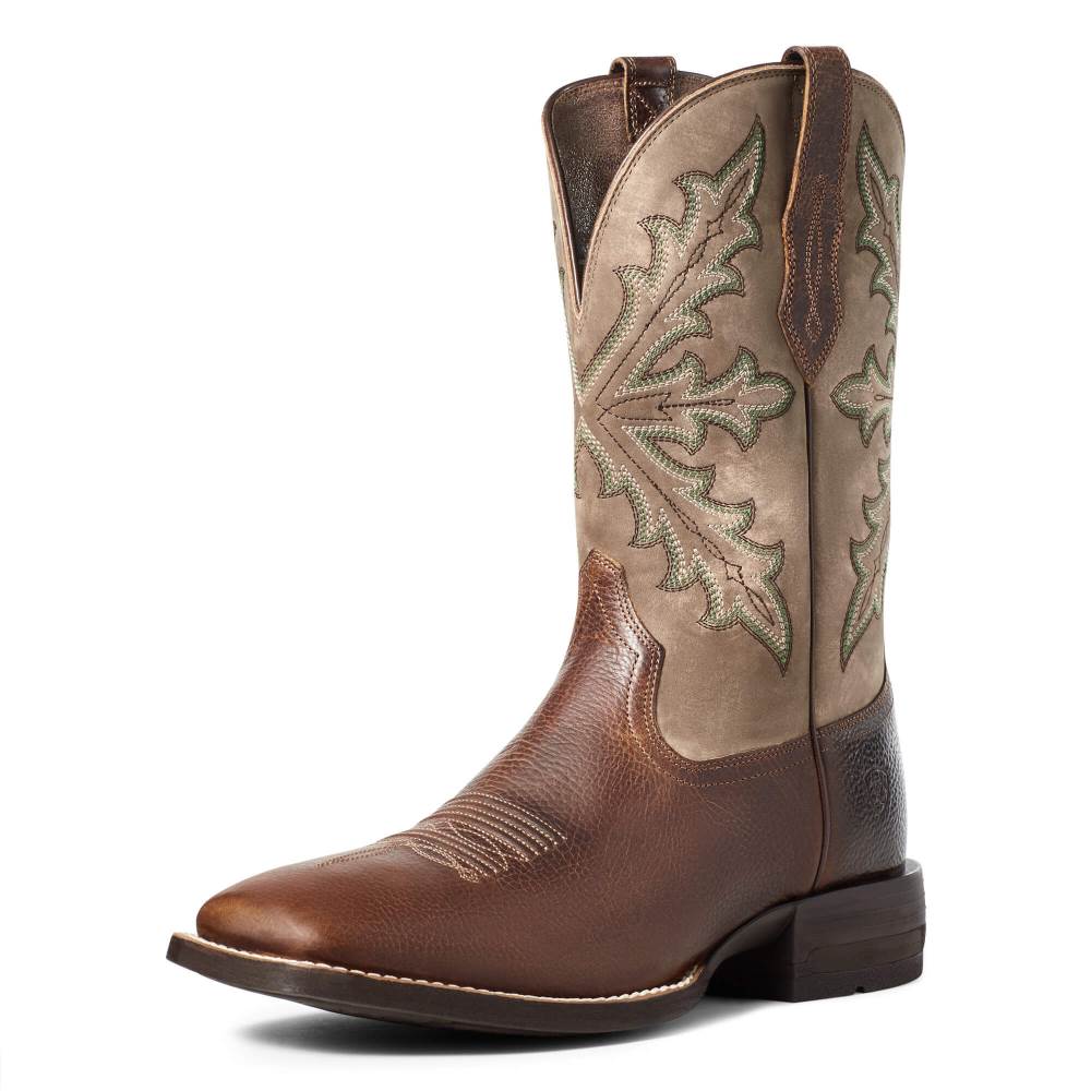 Ariat Qualifier Western Boot - CHAMP BROWN