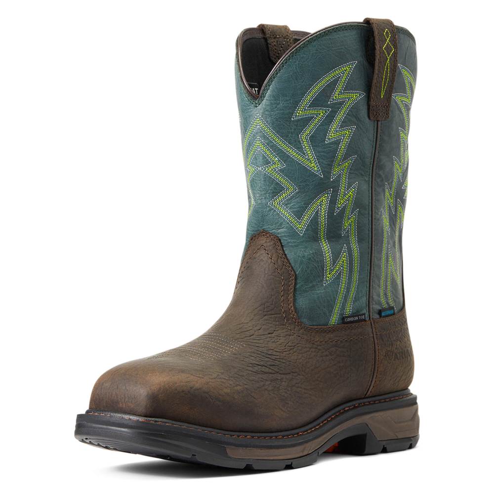 Ariat WorkHog XT BOA Waterproof Carbon Toe Work Boot - BRUIN BROWN