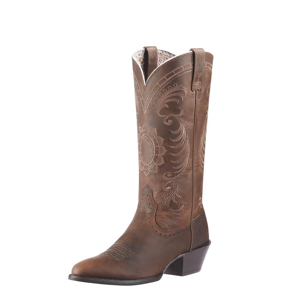 Ariat Magnolia Western Boot - DISTRESSED BROWN