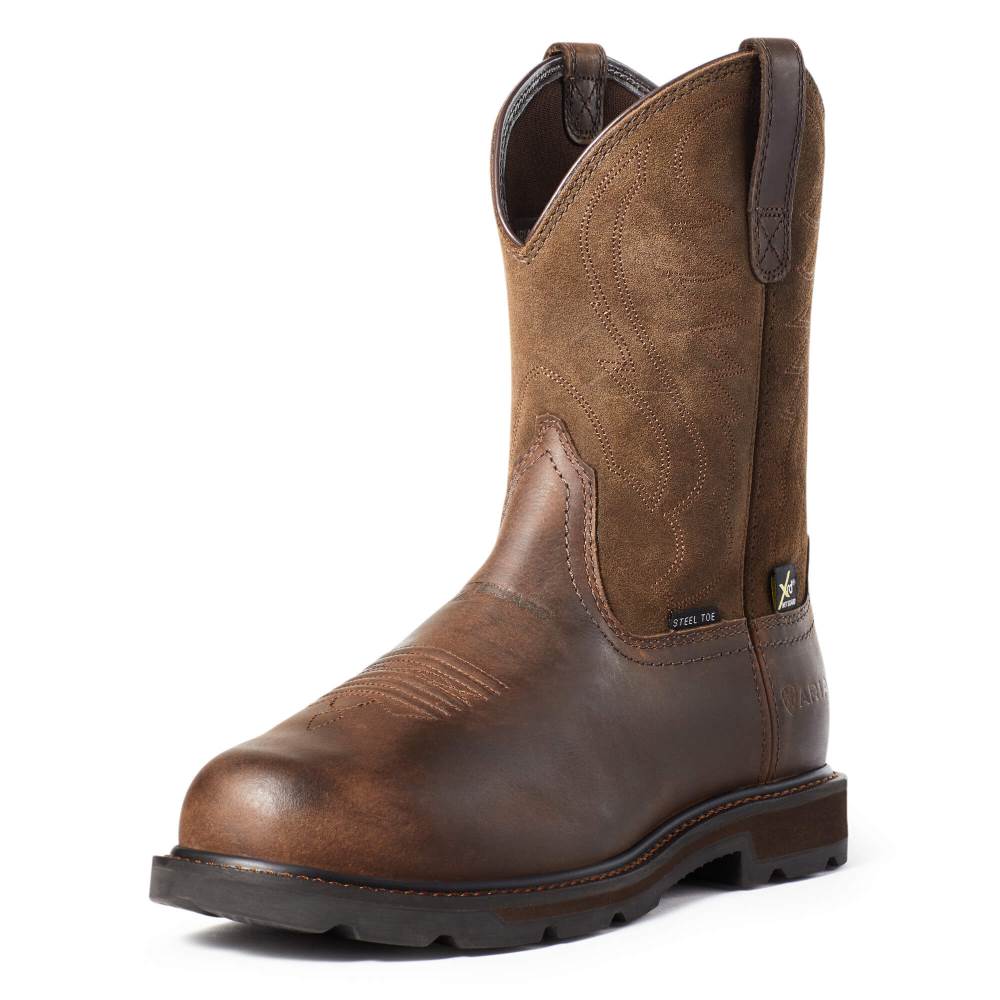 Ariat Groundbreaker MetGuard Steel Toe Work Boot - BROWN