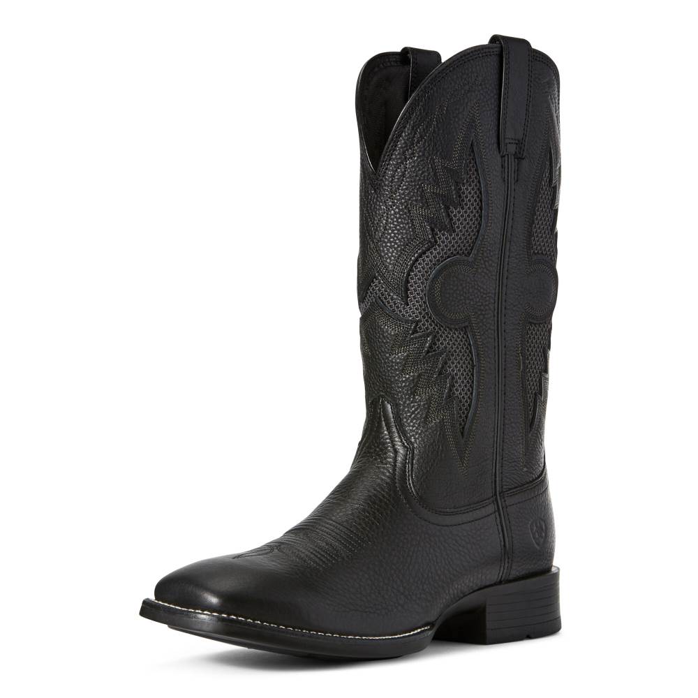 Ariat Solado VentTEK Western Boot - BLACK CARBON