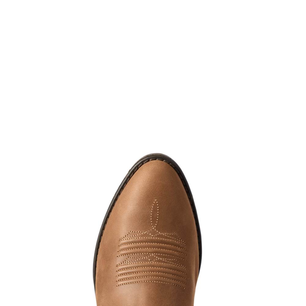 Ariat Heritage Elastic Wide Calf Western Boot - TAN BOMBER