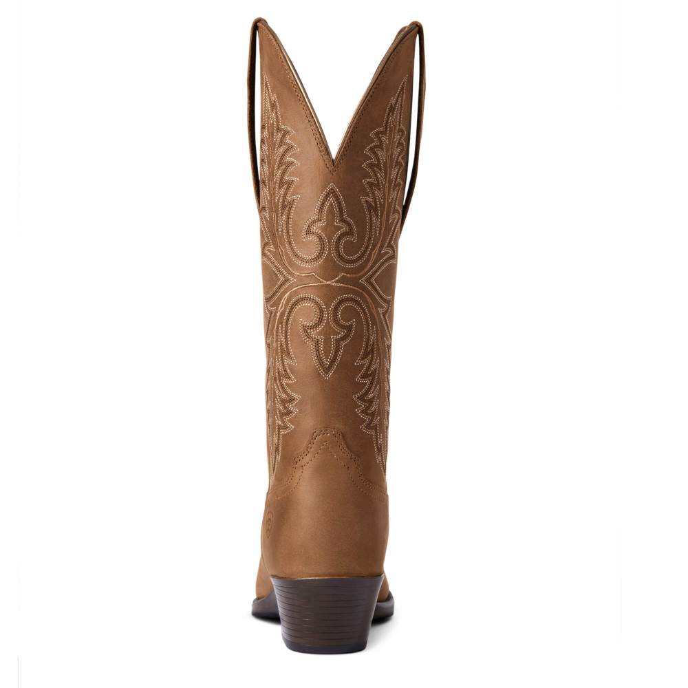 Ariat Heritage Elastic Wide Calf Western Boot - TAN BOMBER
