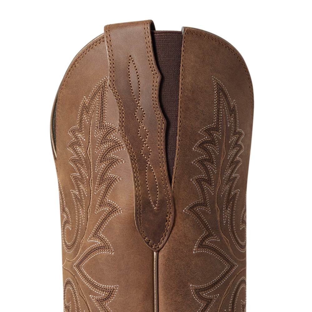 Ariat Heritage Elastic Wide Calf Western Boot - TAN BOMBER