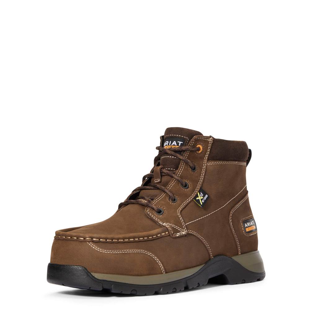 Ariat Edge LTE Chukka MetGuard Composite Toe Work Boot - DARK BROWN